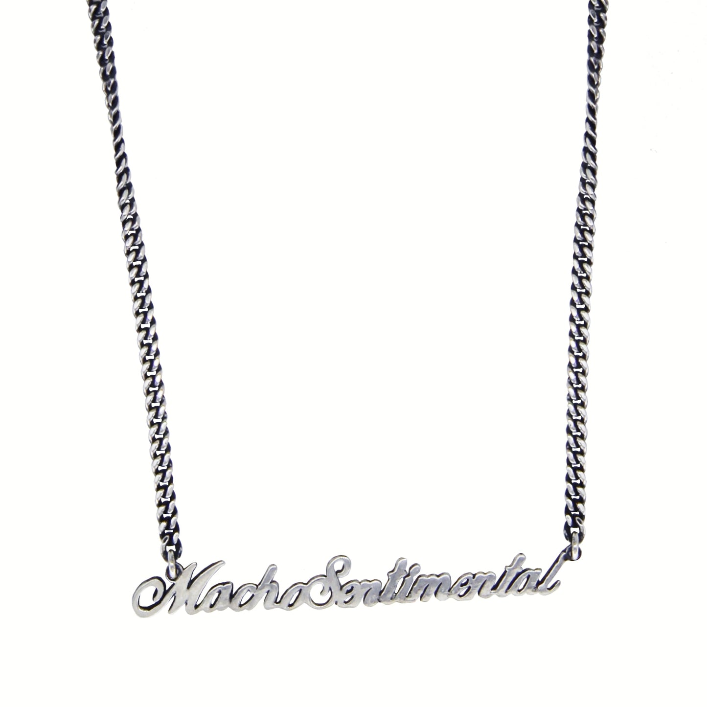 MACHO SENTIMENTAL NECKLACE - STERLING SILVER