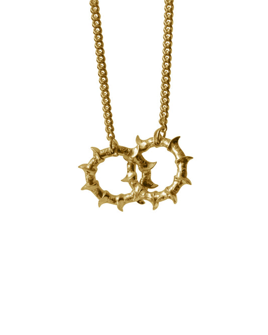 BABISBOOTS NECKLACE DUAL - GOLD PLATED